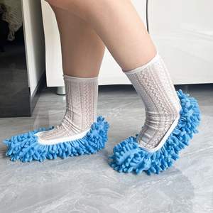 Wholesale Dust Cleaner Grazing Slippers House Bathroom Floor <b>Cleaning</b> Mop Slipper Lazy Shoes Cover <b>Duster</b> Cloth - Product Image 1