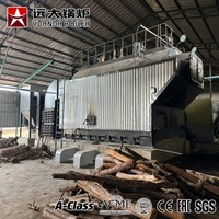 DZH 2 ton Boiler Uap Industri Horizontal Berbahan Bakar Kayu Bakar dan Batubara dengan Sistem Pengisian Manual untuk Pencelupan Tekstil