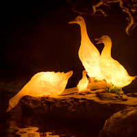 Lampe solaire LED en forme de canard, étanche, pour extérieur, jardin, animal, pour Noël, Halloween, décoration pour patio, décoration paysagère