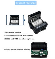 Kios Printer Layanan Mandiri Printer Kios 58mm Printer Panel Termal Mini 58mm Modul Printer Struk Termal Terintegrasi TTL/RS232