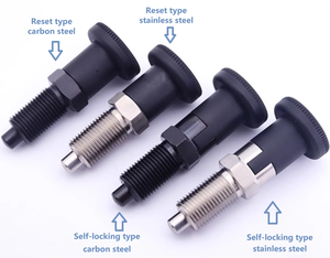 Thiết lập lại loại thép không gỉ tự khóa mùa xuân pin định vị mùa xuân nạp có thể thu vào khóa chỉ mục pit tông - Product Image 2