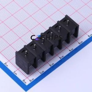 DBT30C-8.25-6P-BK-P Barrier Terminal Block Through hole Component (THT),P=8.25mm Connector Two Sides 8.25mm 1x6P Straight Pin - Product Image 2