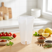 Gobelets YIWEI 700ML en plastique PP transparent à paroi simple, 3 saveurs, pour thé glacé Boba et boissons, personnalisables, en stock