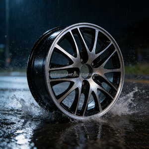 Jante en alliage <span class=keywords><strong>de</strong></span> voiture multi-rayons sur mesure REW JT6185 <span class=keywords><strong>16</strong></span> <span class=keywords><strong>pouces</strong></span> pour <span class=keywords><strong>Honda</strong></span>, finition noir brillant, motif <span class=keywords><strong>de</strong></span> goujons 5x114.3, jante en fonte - Product Image 6