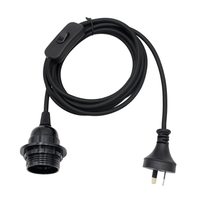 Accessoire électrique pour luminaires : douille de lampe E27 en bakélite à demi-filetage, prise australienne (AU)
