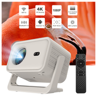 Mini projecteur vidéo portable 4K, écran 300'', 400 ANSI, Android, home cinéma, WiFi 6, BT5.2, stéréo HIFI, haut-parleurs intégrés