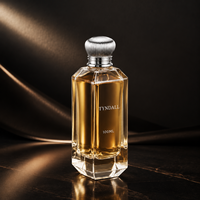 Flacon de parfum artistique unique imprimé sur mesure avec boîte 100 ml pour marque privée personnalisée avec logo doré