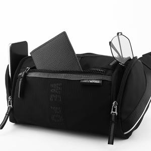 WePower Bolso de pecho impermeable para hombre, color negro, gran capacidad, correa desmontable, bolso cruzado para exteriores - Product Image 3