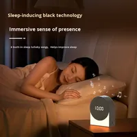 Multifunktions-Audio-Gerät mit Weißem Rauschen, Schlafhilfe, Stoff-LED-Nachtlicht, Wecker, 3W Tragbarer Bluetooth-Lautsprecher