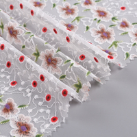 Tissu français de tulle brodé en polyester de haute qualité pour tissu