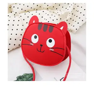 Design coreano 2022 borse laterali popolari per ragazze borse a tracolla per ragazze a forma di gatto fantasia animali stampa borse per bambina