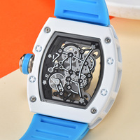 Nouvelle Montre Unisexe 43mm à Tête de Tigre Personnalisée Creuse, Mouvement Mécanique à Huile, Cadran à Aiguilles, en Céramique – Approvisionnement Direct Usine