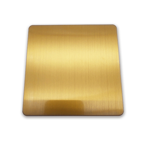 Tôles d'acier inoxydable colorées ASTM 304 316L brossées finition cheveux <span class=keywords><strong>de</strong></span> bison, <span class=keywords><strong>cuivre</strong></span> rouge, or, avec revêtement PVD et anti-traces <span class=keywords><strong>de</strong></span> doigts - Product Image 6