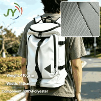 Tissu en maille hexagonale 100 % polyester 410 GSM, tricoté chaîne, résistant à la déchirure, pour sacs et bagages