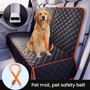 Housse de siège auto pour <span class=keywords><strong>chien</strong></span> de luxe, imperméable, respirante, écologique, solide, lavable, universelle, robuste, antidérapante, anti-rayures, toutes saisons - Product Image 2