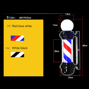 <span class=keywords><strong>Luz</strong></span> LED Giratoria para Barbería Wanmei, Letrero Luminoso para Salón de Belleza, Puerta de Barbería, Retro, para Colgar en la Pared - Product Image 3