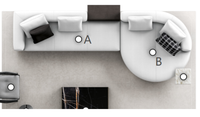 Sofá Seccional Modular Personalizable de Lujo, Estilo Italiano Moderno, con Esponja y Mesa Integrada, para Villa, Escuela, Parque, Oficina, Hogar, Salón