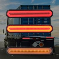 Feux arrière de camion à LED 3-en-1 avec clignotants séquentiels et feux de position latéraux – Lot de 2