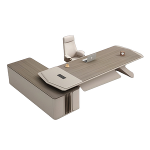 Mesa de Oficina Ejecutiva para el hogar de lujo de alta calidad, muebles de panel de madera modernos, escritorio de ordenador de oficina - Product Image 6