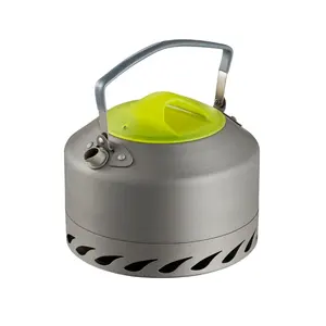 Kingpool – bouilloire compacte en aluminium anodisé pour le Camping en plein air, Portable, Unique, pour le thé et l'eau