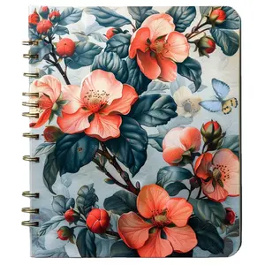 Factory OEM Vintage Mixed Color Soft Cover Loose Leaf Notebook Printing Custom Hardcover Journal Notebook Printing