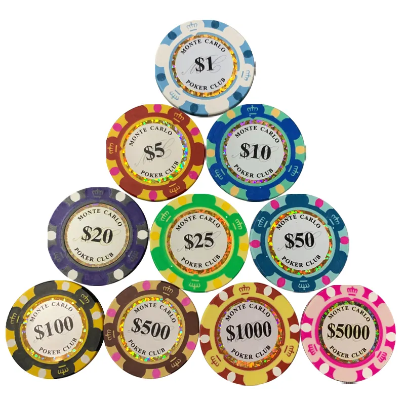 12.5g argila casamento texas poker chip, conjunto de moedas de metal monte carlo chips, acessórios do clube de poker