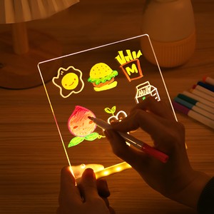 Tsinye Giáng Sinh Ánh Sáng LED Lưu Ý Hội Đồng Quản Trị Với 7 Màu Sắc Bút Acrylic Bằng Văn Bản Tin Sáng Máy Tính Bảng Vẽ Bảng Ánh Sáng Trẻ Em Quà Tặng - Product Image 5