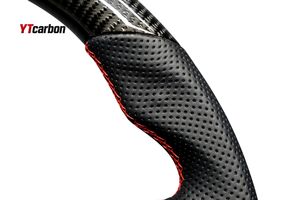 Ytcarbon <span class=keywords><strong>พวงมาลัย</strong></span><span class=keywords><strong>คาร์บอน</strong></span>ไฟเบอร์แท้ตกแต่งสไตล์การแข่ง - Product Image 6