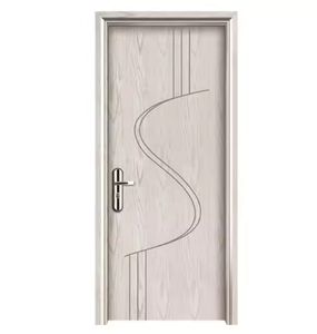 Porte intérieure en bois sur mesure, porte en bois massif mélaminé, design de porte intérieure, portes en MDF pour la conception de maisons - Product Image 4