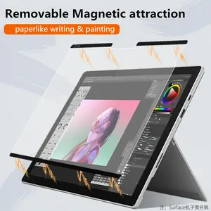 Microsoft Surface Pro用磁気引力リムーバブルスクリーンプロテクターフィルム34 5 6 7 813インチ表面紙のようなフィルム
