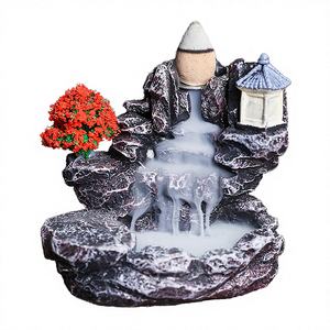 Factory Price 9cm Tree <b>Backflow</b> Aromatic Sandalwood <b>Incense</b> <b>Burner</b> Mysterious Atmosphere Perfect Gift Elegant Craft Holder Base - Product Image 4