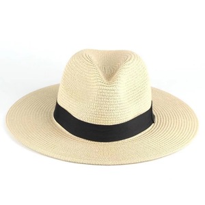 <span class=keywords><strong>Sombrero</strong></span> Panamá de Ala Ancha Personalizado al por Mayor con Logotipo, <span class=keywords><strong>Sombrero</strong></span> Fedora de Paja Estilo Bohemio para <span class=keywords><strong>Hombre</strong></span> y Mujer - Product Image 4