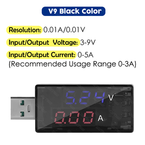 Testeur de tension et de courant USB numérique pour téléphone portable, tablette, ordinateur portable, <span class=keywords><strong>PC</strong></span>, batterie externe, test de port USB électronique - Product Image 2