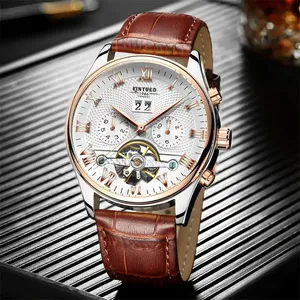 <span class=keywords><strong>Montre</strong></span> automatique de luxe <span class=keywords><strong>Kinyued</strong></span> J012 avec tourbillon pour homme, <span class=keywords><strong>montre</strong></span> mécanique d'usine, <span class=keywords><strong>montre</strong></span>-bracelet pour homme - Product Image 4