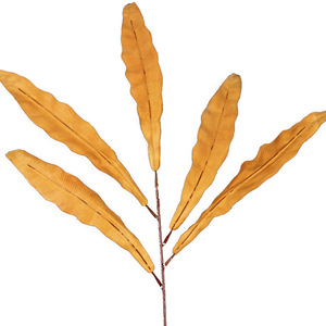 Feuilles de varech artificielles, fleurs en soie, décorations de plafond pour mariage, branche unique, teintes à la main, moulage par injection, fabriqué en Chine - Product Image 5
