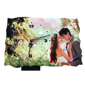 CL-08 27x18x0.5cm Rechteck Sublimation Blank MDF Uhr Drucken Wanduhr Für Dekoration