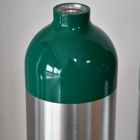 Cilindro de Aluminio para Oxígeno Medicinal ZX Factory Supply DOT-3AL MD 2.9L CGA870, Tanque de Oxígeno para Soldadura O2 para Aparato de Respiración RPE