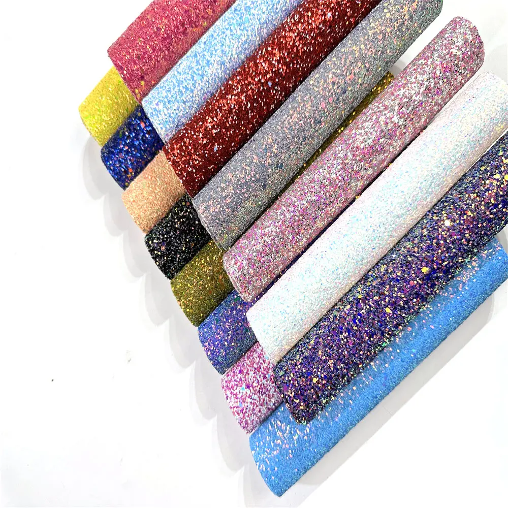 Chunky Glitter Stardust ROYAL BLUE Craft ing Sparkle Kunstleder Glänzender 3D-Stoff für Haars chleifen Haars pangen & Taschen beutel Ohrring