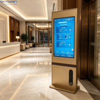 SKYSEEN Totem tactile sur pied personnalisé avec écran LCD, signalétique numérique et affichages LCD 5 pouces