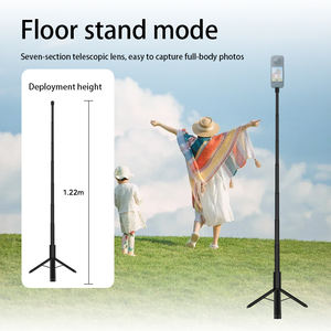 Trépied perche à selfie, trépied en aluminium panoramique invisible, adapté à la prise de vue panoramique avec caméra/caméra GoPro - Product Image 4