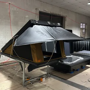 2024 אוהלי גג לרכב חדשים בצורת Z מעטפת קשיחה חלון גדול אלומיניום אוהל גג כפול
