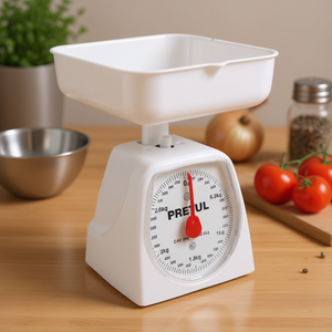 <b>Mechanical</b> Kitchen Scale With Pointer Display 3kg Capacity Pretul BAS-3CP Model Rectangle Design For Precise Weight Measuring In - Product Image 2