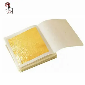 10 PCS Edible Gold Leaf REAL .999 24K Sheets Foil Cake Baking Paper Food  Grade