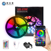 SMD5050 5M 12V Smart IP65 Étanche RGB LED Bande Lumineuse Avec App/ Wifi Contrôlé Maison Lumière Led Pour La Décoration