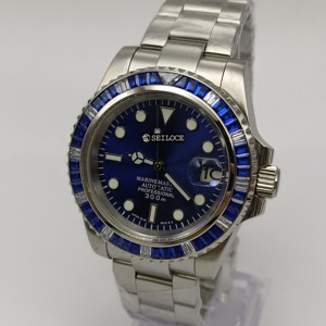 Relojes Mecánicos Automáticos de Lujo para Hombre, con Logotipo Personalizado SEILOCE OEM, Movimiento Japonés NH35, Resistentes al Agua, de Acero Inoxidable, para Buceo - Product Image 4