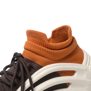 <span class=keywords><strong>Scarpe</strong></span> da Passeggio Estive Casual da <span class=keywords><strong>Donna</strong></span> Comode Slip-on in Maglia Fly Knit Nera di Alta Qualità con Dettagli Rosa - Product Image 5