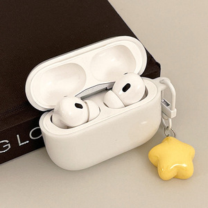 Style Ins pour <span class=keywords><strong>Airpods</strong></span> 3 4 TPU Cute White Protective Cover Design case Antichoc pour <span class=keywords><strong>Airpods</strong></span> Pro 1 2 avec Star Pendant - Product Image 3