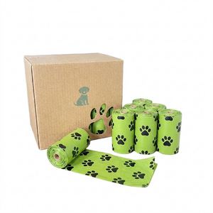 Wholesale Custom Printed Pattern Dog Poop Bags Leak-Proof <b>Extra</b> Thick Plastic Pet Waste Bag 15/20 Bags Per Roll Disposable - Product Image 1