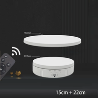 Support rotatif automatique 3 en 1, rond, 15 cm / 18 cm / 22 cm, vitesse réglable, avec télécommande.