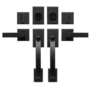 Bộ Tay Nắm Cửa Đôi Cho Mặt Sau Và Cửa Trước Bằng Kẽm Trong Độ Tuổi Venetian (Có Khóa Và Tay Cầm Giả) - Product Image 2